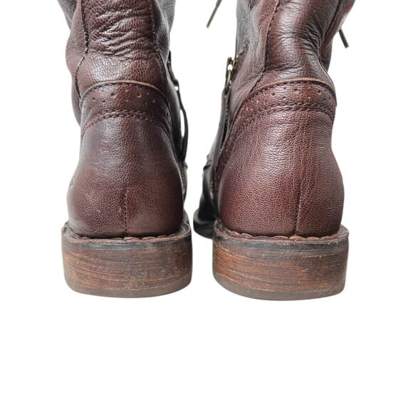 UGG Women's Jena Fashion Boots in Brown Leather Women's Size 8 - Picture 10 of 16